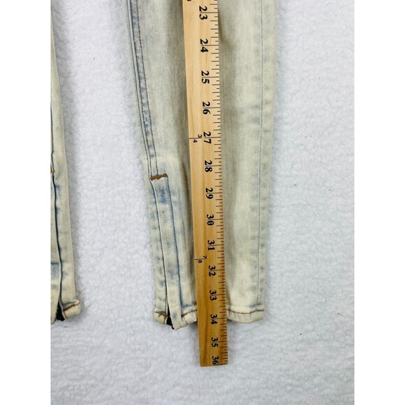 Rag & Bone Womens 25 Off‎ White Capri Skinny Jeans Blue Zipper Hem Denim Pants - Picture 5 of 12